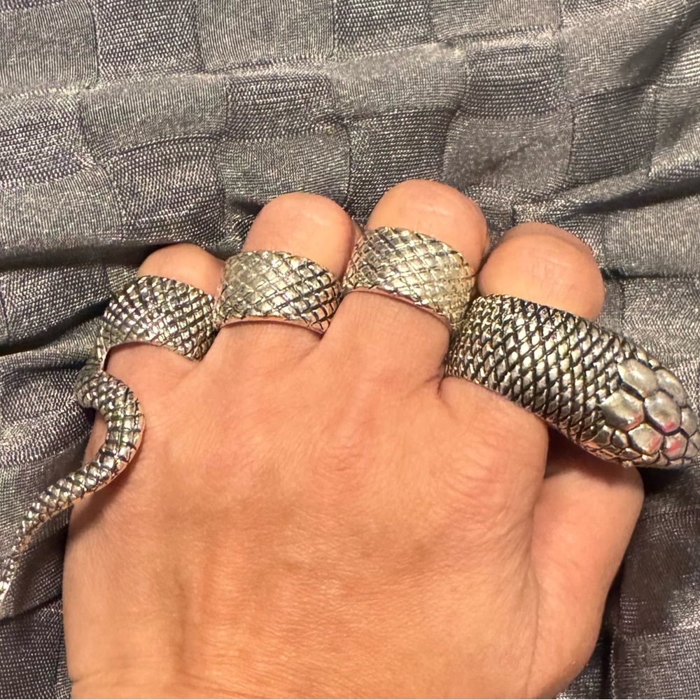 Four Piece Snake Ring Set